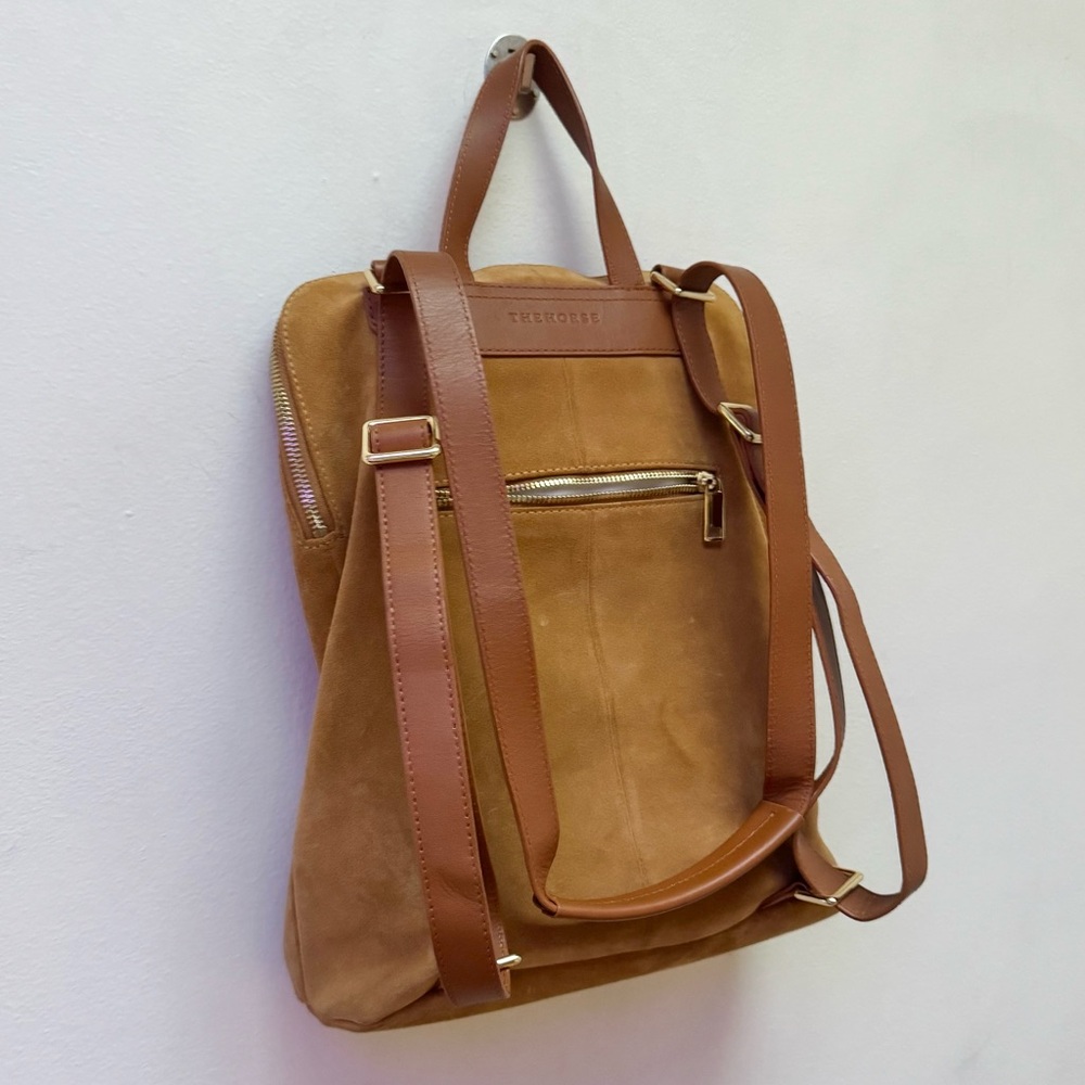The Horse Limited Edition Caramel Suede Backpack - Picture 7 of 13
